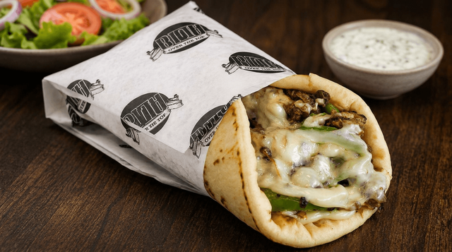 Philly Cheesesteak Pita.
