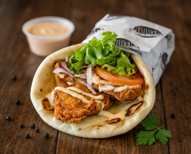 Spicy Chicken Pita.